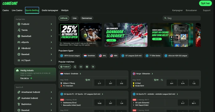 ComeOn Casino Login
